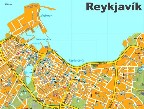 reykjavik is the capital of|street map of reykjavik iceland.